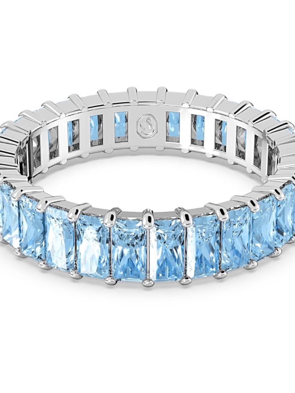 Swarovski Anillo Matrix Band Ring, Size 52